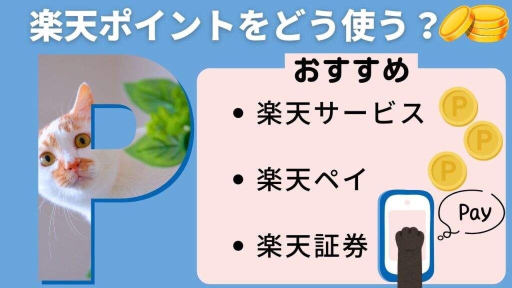 楽天カードを使って獲得したポイントの使い方。ポイ活のすすめ